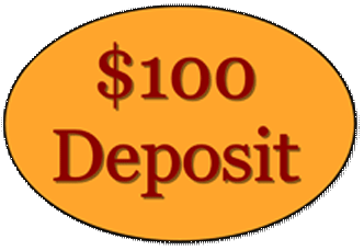 Booking deposit of $50