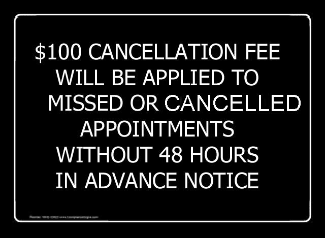 Cancellation fee