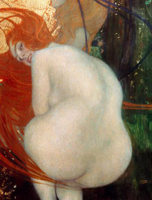 painting â€œGoldfishâ€� by Gustav Klimt